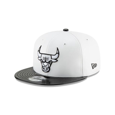 White Chicago Bulls Hat - New Era NBA Retro Hook 9FIFTY Snapback Caps USA7154280